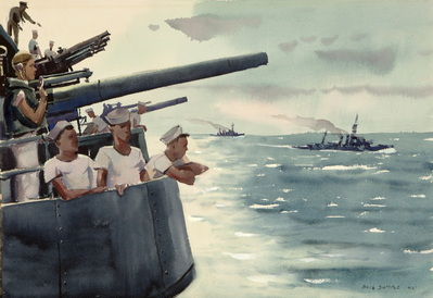 Men In Gun Turret