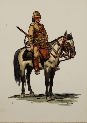 Uniform Of Private Of The 5th Mounted Co.