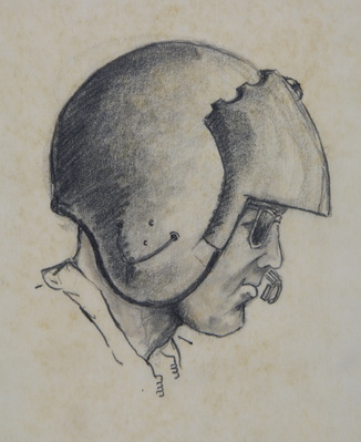 Portrait Sketch of Aviator