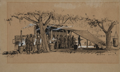 Chowline in a Dutch Apple Orchard