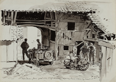 Engineer Command Post Near The Siegfried Line