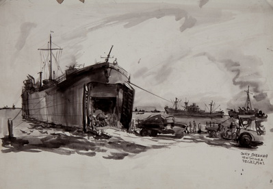 Marines Awaiting Transportation To Cape