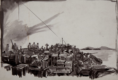 Deck Of LST Enroute To New Britain