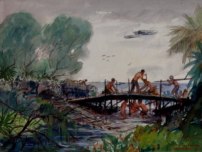Building a Bridge at Cape Gloucester