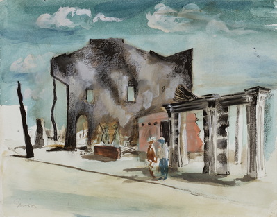 Untitled (Figures and Ruins)