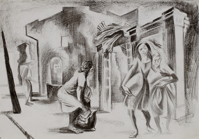 Filipino Civilians Flee from Burning Tarlac During our Advance