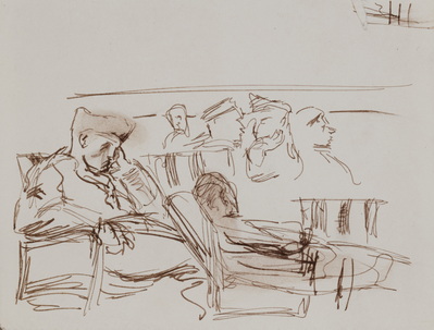 Untitled (Six Seated Figures)