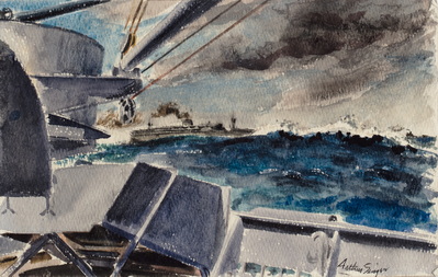 Aboard Henry Gibbon, on a Rough Day en route to England