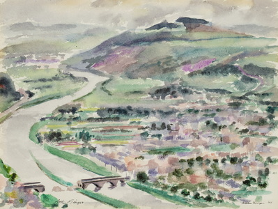 Trier - The Moselle and the Ruined Bridge