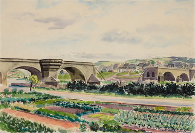 Bridge over the Moselle (Destroyed Bridge, Moselle River, Germany)