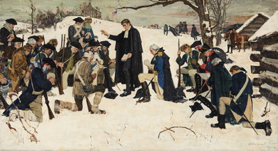 The Chaplain At Valley Forge