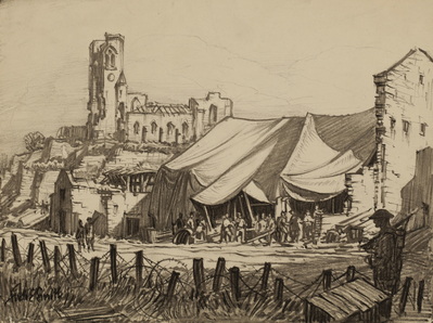 A Salvage Depot at The Front