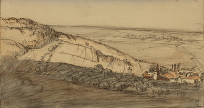 View Of Countryside From High