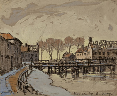 Bridge on the Lys at Deyorze
