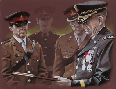 General Sullivan At Windsor Castle, England