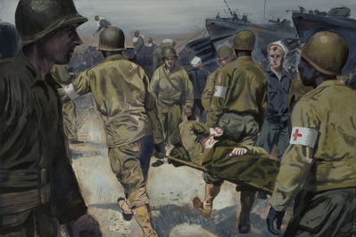 Evacuating Wounded Soldier