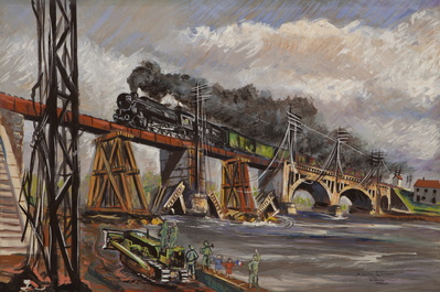 Train Crossing the Moselle
