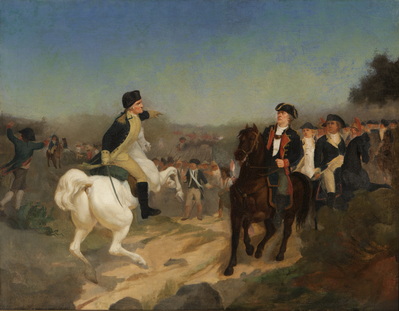 Gen. Washington and Gen. Charles Lee at Monmouth