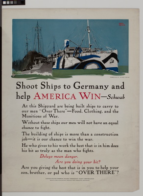 Shoot Ships to Germany and help America Win -- Schwab