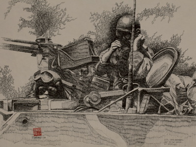 A.p.c. Crew Members Wait On The Opfor