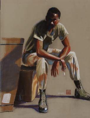 Break Time On Sunday Outside The Mail Room