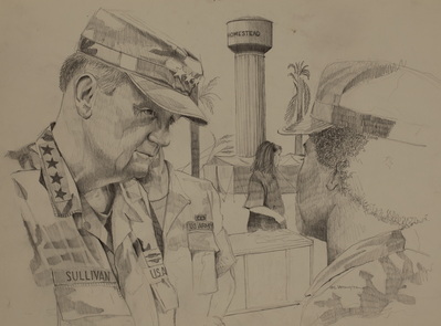 General Sullivan At Homestead Air Force Base