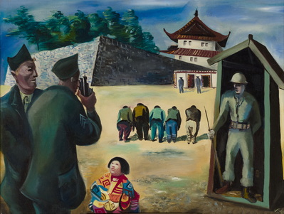 Two GIs Photographing Ceremony at the Emperor's Palace