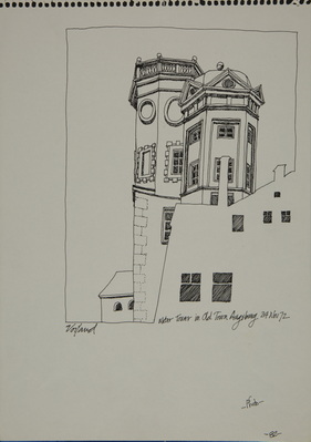Water Tower In Old Town Augsburg