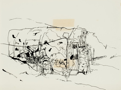 Sketch, Tent and Supplies