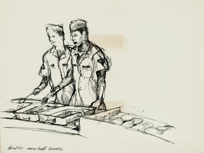 Sketch, Mess Hall Servers