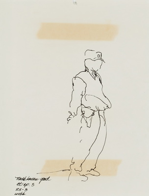 Sketch of North Korean Guard at O.P. 5