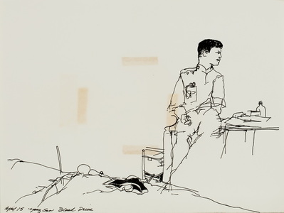 Sketch of Medic at Blood Drive