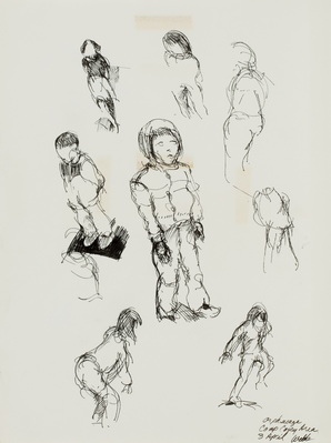 Sketches of Children in Orphanage