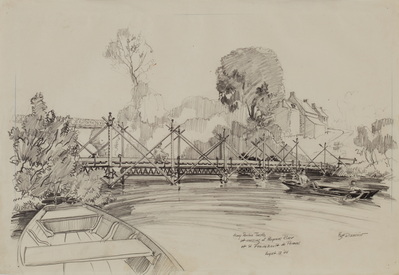 Heavy Ponton Trestle At Crossing Of Mayenne . . .