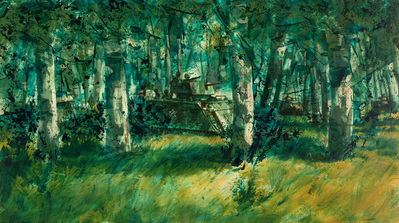 Elements of Colonel Patton's Blackhorse Forward