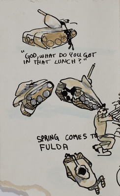 Cartoon Sketches of Tanks