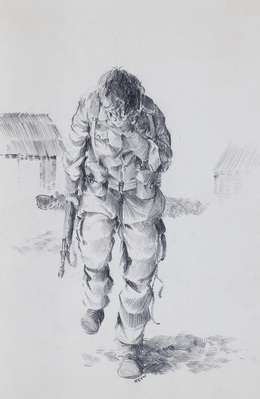 Soldier Holding His Head