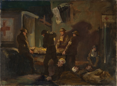 Courtyard of an Evacuation Hospital