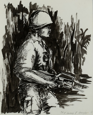 Soldier Carrying Weapon