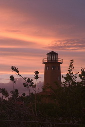 Lighthouse, Sunset in Bonaire