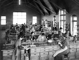 Chemical Laboratory, Dalton Hall, ca. 1899