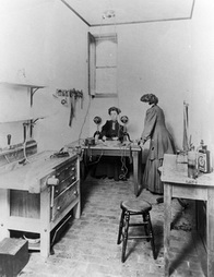 Psychology  Lab, Dalton Hall, ca. 1900