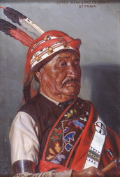 Chief Naw-quag-ke-shick; Ottawa, half-male
