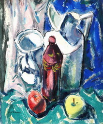 Still Life With Red Vase