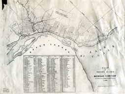 Plan of Private Claims in Michigan Territory