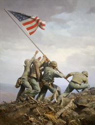 Flag Raising, Mt. Suribachi Iwo Jima