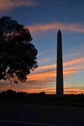 Washington Monument at Sunset