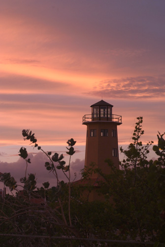 Lighthouse at Sunset, Bonaire