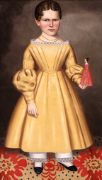 Girl in Yellow Dress with Doll