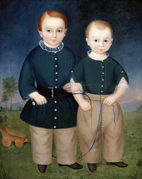 Two Boys in Green Tunics